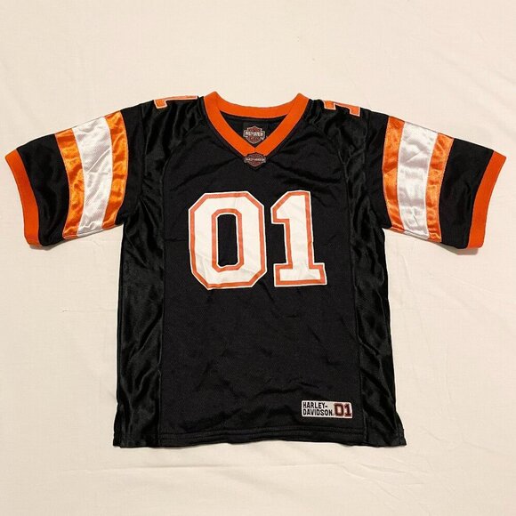 Harley Davidson Kids Boys Size 6 Short Sleeve Jersey Shirt - Picture 1 of 16